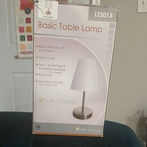Simple Designs Basic Table Lamp